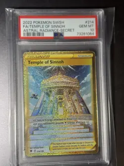 PSA 10 Temple of Sinnoh Secret 214/189 Swsh10: Astral Radiance Holo Pokemon TCG - Image 1
