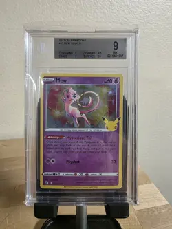 Pokemon TCG Mew Holo Rare Card 11/25 Celebrations BGS 9 Mint - Image 1