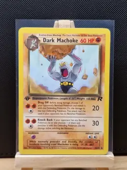 Pokemon TCG 2000 Team Rocket 1st Edition Dark Machoke 40/82 - Near Mint - Image 1