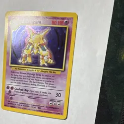 Pokemon TCG Alakazam 1/102 Base Set Holo Rare 80 HP Confuse Ray 1999 - Image 2