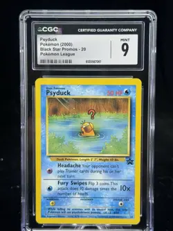 Psyduck #20 Black Star Pokemon League Promo 2000 CGC 9 💦 - Image 1