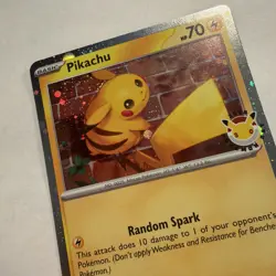 Pokemon Pikachu 051/162 SV05: Temporal Forces Stamped Promo Holo 70HP English NM - Image 3