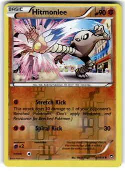 2014 Pokemon TCG Hitmonlee 47/111 XY-Furious Fists Reverse Holo NM - Image 1