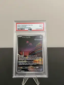 Pokemon Iron Jugulis Illustration Rare Holo 216/182 SV04: Paradox Rift PSA 9 - Image 1