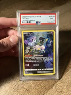 Pokemon TCG Mew GG10/GG70 Crown Zenith Galarian Gallery Sleeping Mew - Image 1