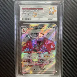 2024 Pokemon Charizard EX Black Star Promo 074 Paldean Fates – ACE 9 MINT - Image 1