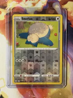 Pokemon TCG Snorlax 206/264 - REVERSE HOLO - SWSH08: Fusion Strike - NM - Image 1