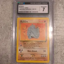 Rhyhorn 090/110 Legendary Collection CGC 7 Pokemon TCG - Image 1