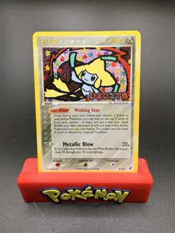 Pokemon Jirachi 9/107 Ex Deoxys Reverse Holo Stamped MP See Photos - Image 1