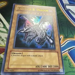 Yugioh! Red-Eyes B. Dragon LOB-070 Ultra Rare Unlimited VLP/NM - Image 2