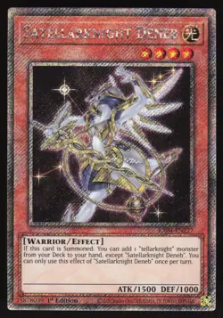 Satellarknight Deneb - RA04-EN227 - Platinum Secret Rare - 1st Edition Yugioh - Image 1