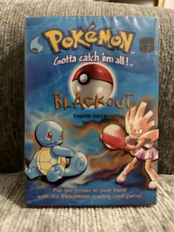 Pokemon Blackout Theme Deck Base Set Sealed 1999 Wizards Holo Card - Image 1