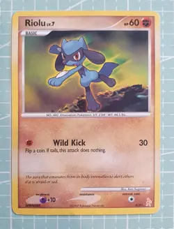 Riolu 6/61: Manaphy & Lucario Pokemon Trading Card Game TCG - Image 1