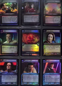 Star Trek CCG 1E Genesis Collection Complete all 27 Foil Cards 2007 Copyright - Image 3