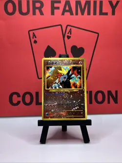 Entei No.244 Neo Discovery Premium File Holo DOUBLE SWIRL Pokemon Card Japanese - Image 1