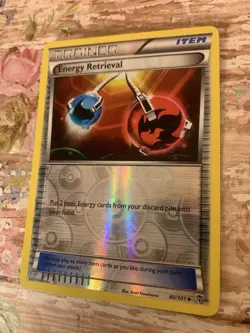Energy Retrieval 80/101 Plasma Blast Reverse Holo LP Pokemon TCG Card - Image 1