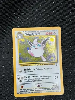 Pokemon TCG Wigglytuff Holo Rare Card 19/130 Base Set 2, Near Mint Condition - Image 1