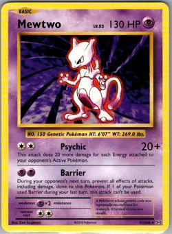 Mewtwo 51/108 Non Holo XY - Evolutions - Pokemon Card - NM - Image 1