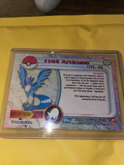 Topps 2000 Pokemon TV Animation Edition Series 3 Non-Holo Card #144 Articuno - Image 2