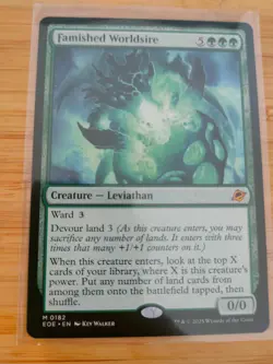 MTG Famished Worldsire 0182 Edge of Eternities M/NM Free UK P&P - Image 1