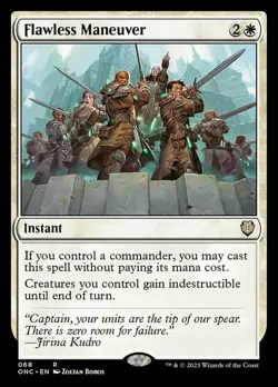 MTG Flawless Maneuver, Light Play, English Commander: Phyrexia: All Will Be One - Image 1