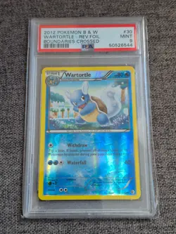 30/149 Wartortle Boundaries Crossed Reverse Holo Pokemon Card PSA 9 - Image 1