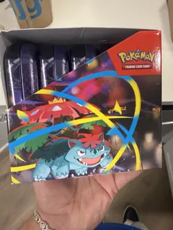 Pokemon TCG Mega Heroes Mini Tin Display Factory Sealed 10 Mini Tins - Image 4