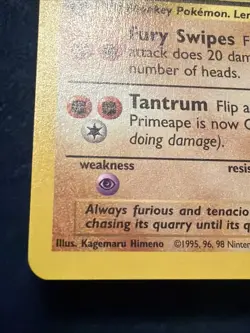 Pokemon TCG Primeape Jungle 43/64 Regular 1st Edition - Image 5