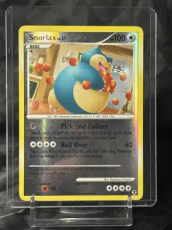 POKEMON TCG SNORLAX Lv.37 33/111 REVERSE HOLO RARE MODERATE PLAY RISING RIVALS - Image 2