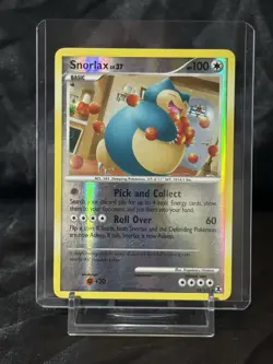 POKEMON TCG SNORLAX Lv.37 33/111 REVERSE HOLO RARE MODERATE PLAY RISING RIVALS - Image 4