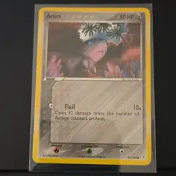 Pokemon TCG Aron 44/100 EX Crystal Guardians Basic 50HP Common Regular - Image 1