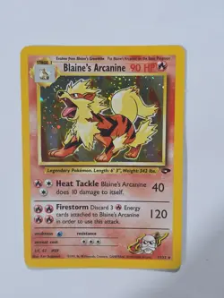 Blaine's Arcanine - Holo - 1/132 Gym Challenge - Pokemon TCG - 2000 - Image 1