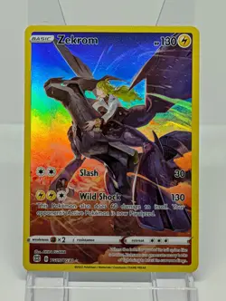2022 Pokemon SWSH Brilliant Stars Zekrom Trainer Gallery Holo #TG05/TG30 - Image 1