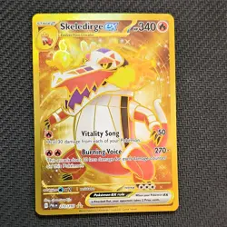 Pokemon Paldea Evolved Gold Rare ex Holo Lot Skeledirge Quaquaval Meowscarada (… - Image 1