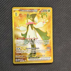Pokemon Paldea Evolved Gold Rare ex Holo Lot Skeledirge Quaquaval Meowscarada (… - Image 5
