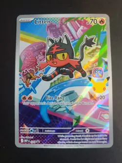 Litten 044 Promo Pokemon 30th Anniversary First Partner - Image 1