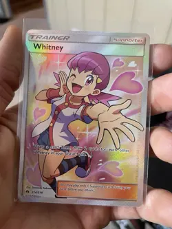 Pokemon TCG Whitney 214 SM Lost Thunder Full Art Trainer NM - Image 1