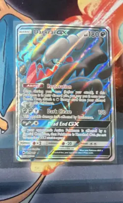 Pokemon Darkrai GX 139/147 Burning Shadows Ultra Rare Full Art Holo - Image 1