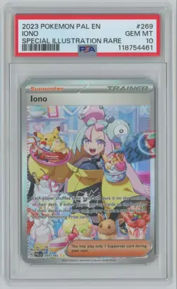 2023 Pokemon Paldea Evolved SIR Iono PSA 10 Special Illustration Rare #269 - Image 1