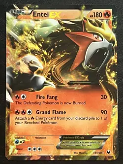 Pokemon Entei EX - Dark Explorers - 13/108 LP - Image 1