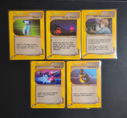 MINT/GEMU Pokemon e-Reader Trainer Lot (5) - Expedition Base Set - Bill's Mainte - Image 1