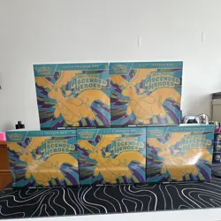 (Lot of 5!) Pokemon Mega Evolution Ascended Heroes ETB 2026 Dragonite x5 - Image 1