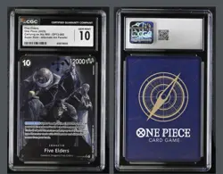 2025 ONE PIECE OP13-CARRYING ON HIS WILL ALTERNATE ART #082 FIVE ELDERS CGC 10 - Image 1