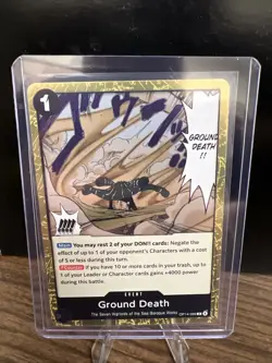 Ground Death OP14-096 The Azure Sea's Seven Gold Foil - ONE PIECE TCG English NM - Image 1