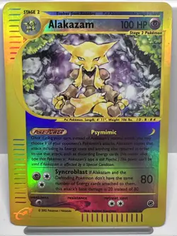 Alakazam 1/165 Expedition Reverse Holo Rare Pokemon Card 2002. LP+ - Image 1