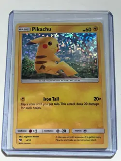 Pokemon TCG Card Pikachu 006/012 McDonald's 2019 Holo Promo - Image 1