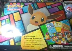 Pokemon 2021 Eevee Collector Chest 3 Promo Cards - 5 Booster Packs 820650809514 - Image 1