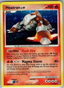 Heatran 6/146 Holo Legends Awakened - Pokemon Card - NM - Image 1