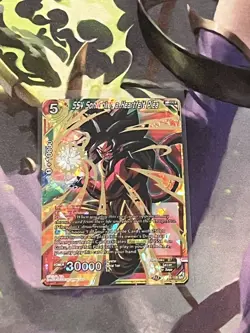 SS4 Son Goku, a Heartfelt Plea SR Foil NM card Dragon Ball Super SR - Image 3