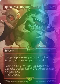 MTG Harmless Offering (868/3004) Secret Lair Drop Series LP FOIL - Image 1